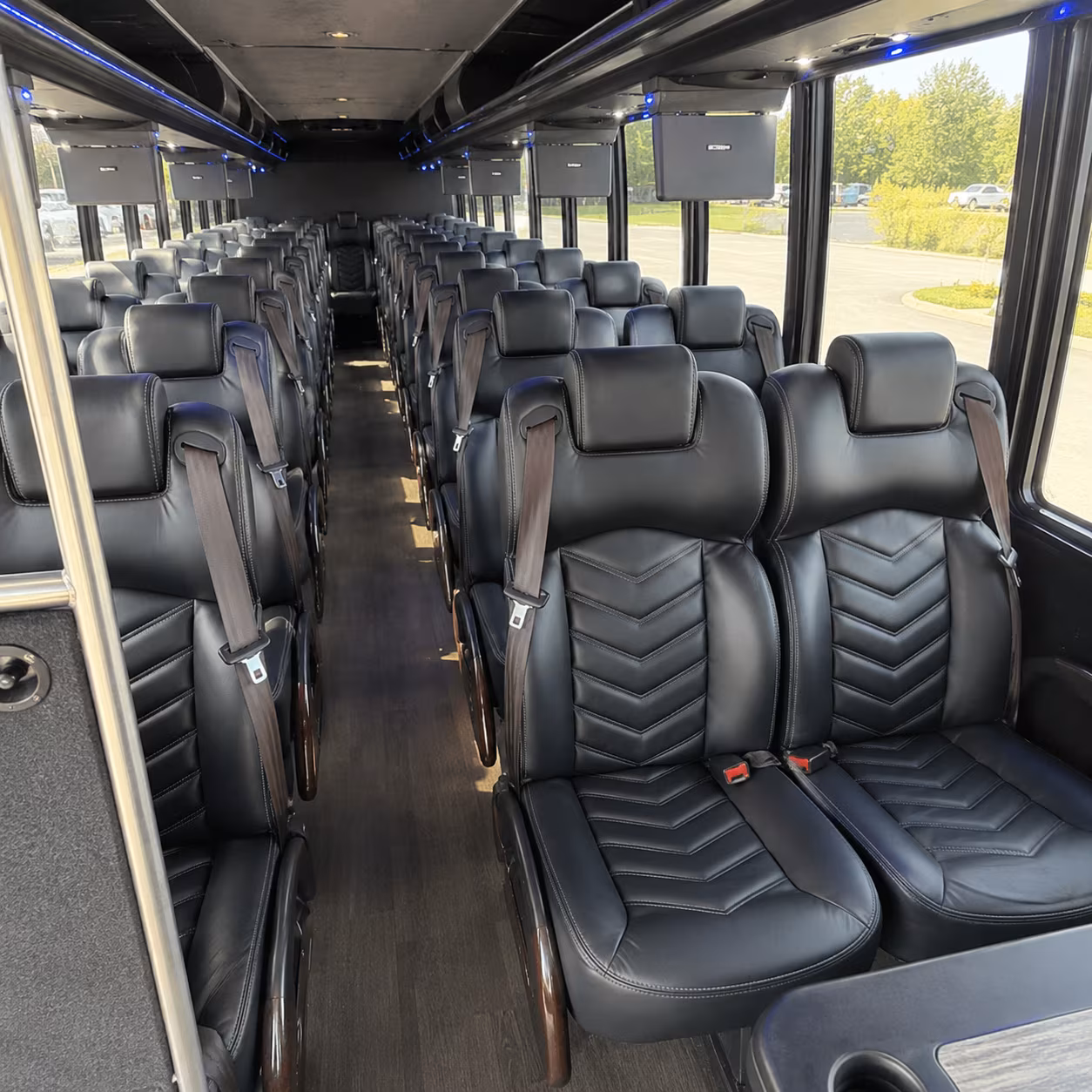 corpus christi 25 passenger minibus interior