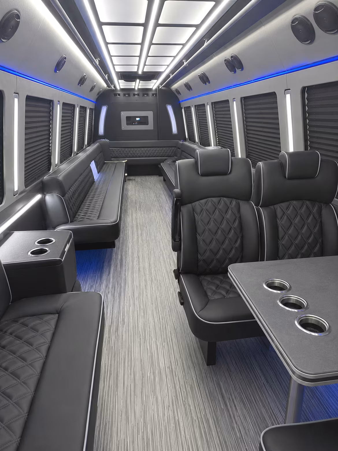 corpus christi 25 passenger party bus inside