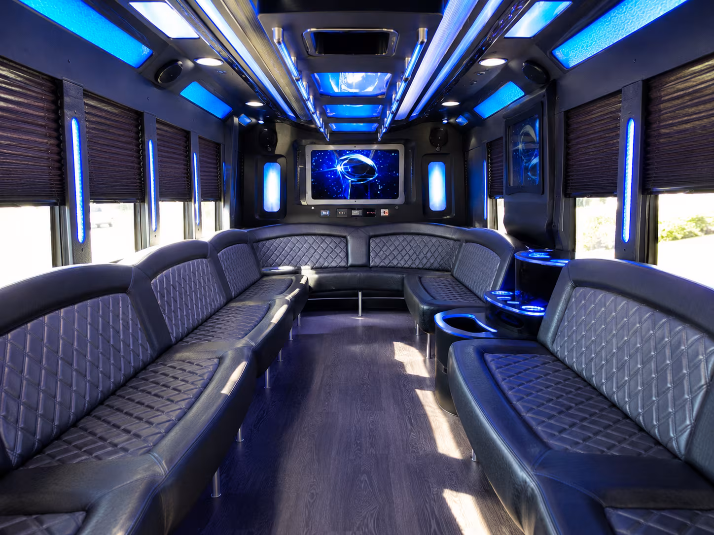 corpus christi 28 passenger party bus inside
