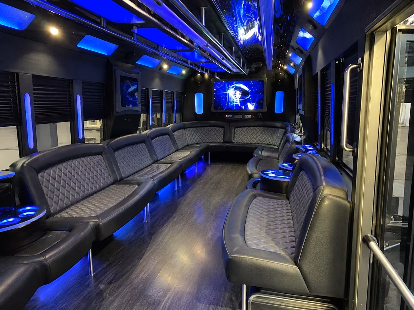 corpus christi 28 passenger party bus interior