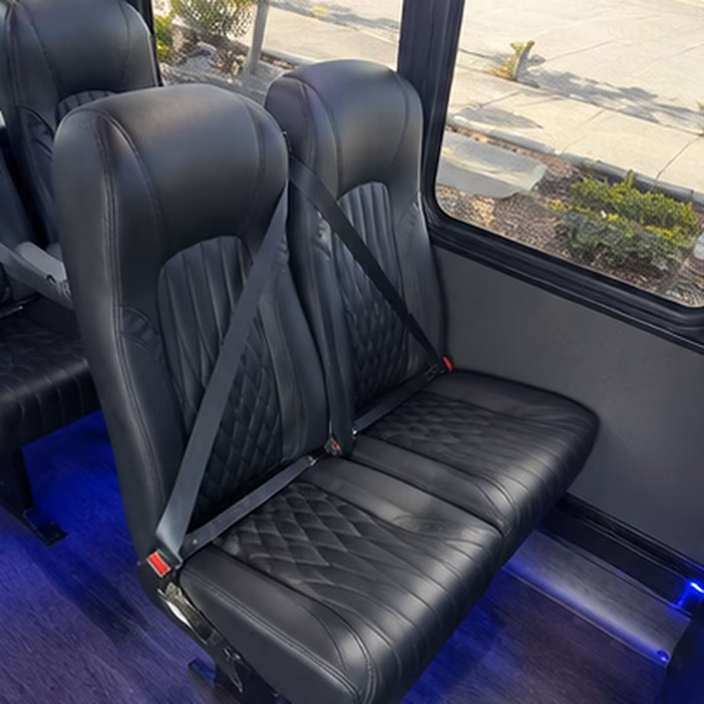 corpus christi 35 passenger minibus inside