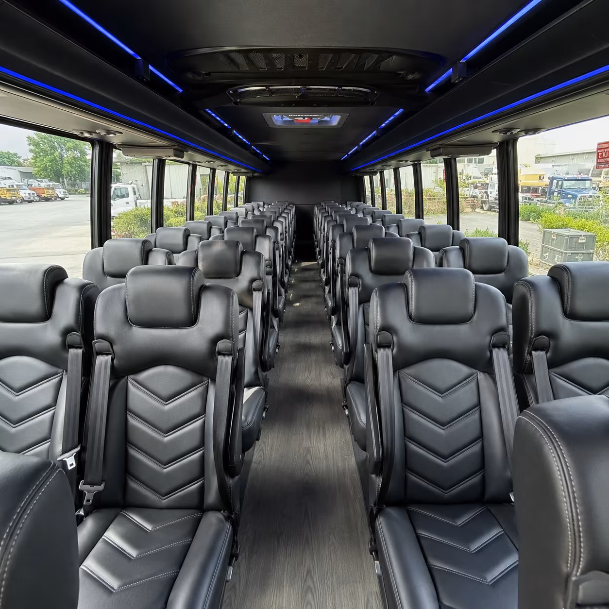 corpus christi 35 passenger minibus interior