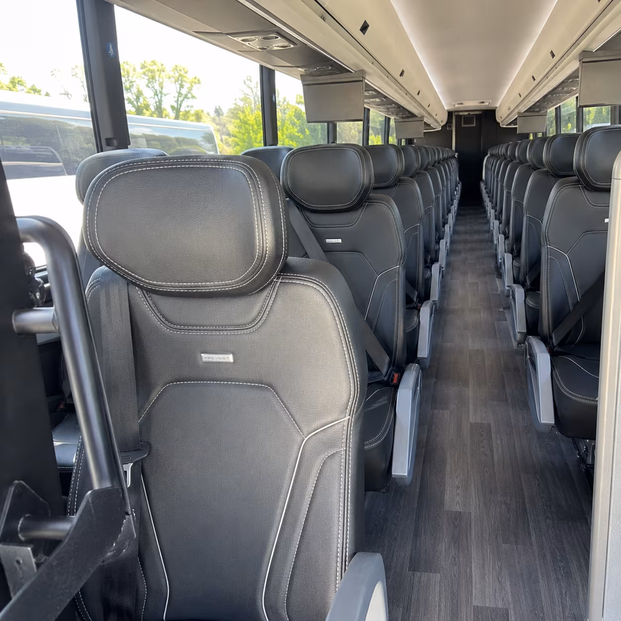 corpus christi 47 passenger charter bus interior