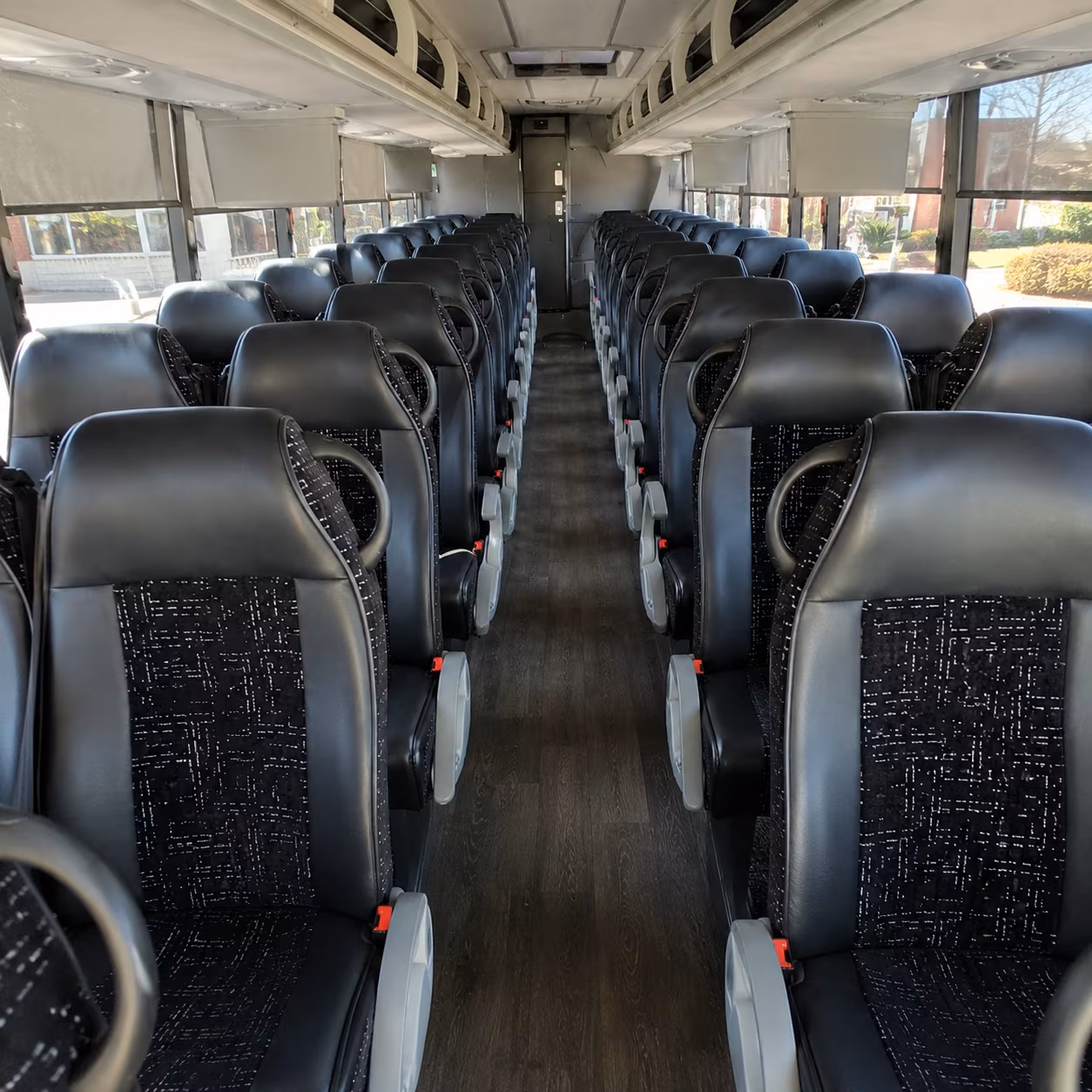 corpus christi 54 passenger charter bus inside