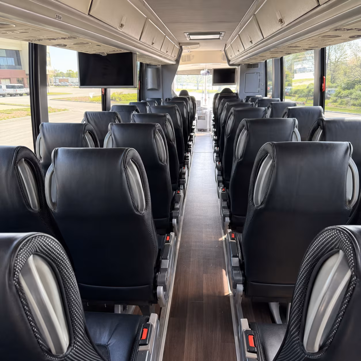 corpus christi 56 passenger charter bus inside