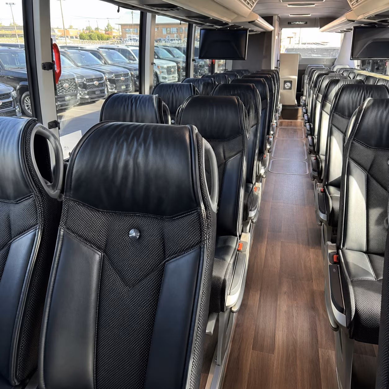 corpus christi charter bus interior